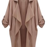 Long Sleeve Solid Color Trench Coat